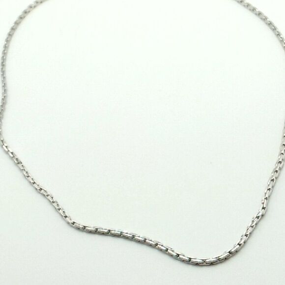 Sarah Coventry Silver-tone Box Chain Necklace Signed NWOT - Picture 4 of 14